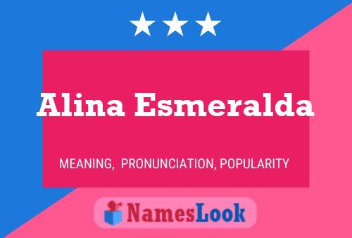 ملصق اسم Alina Esmeralda