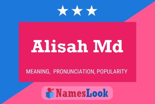 ملصق اسم Alisah Md