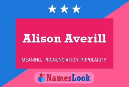 ملصق اسم Alison Averill