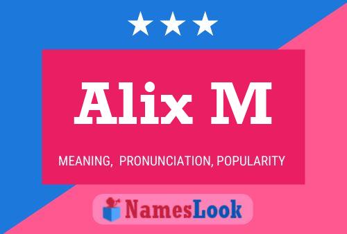 ملصق اسم Alix M