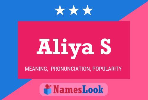 ملصق اسم Aliya S