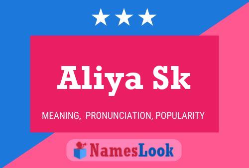 ملصق اسم Aliya Sk