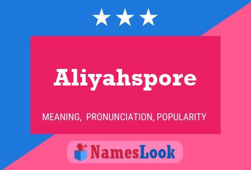 ملصق اسم Aliyahspore