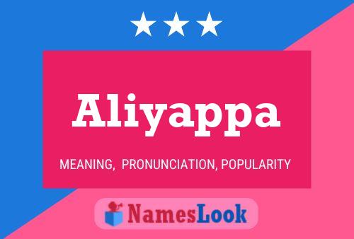 ملصق اسم Aliyappa