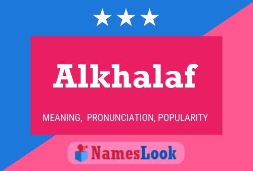 ملصق اسم Alkhalaf