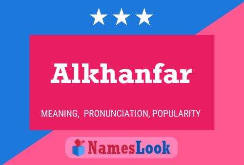 ملصق اسم Alkhanfar