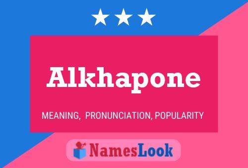 ملصق اسم Alkhapone