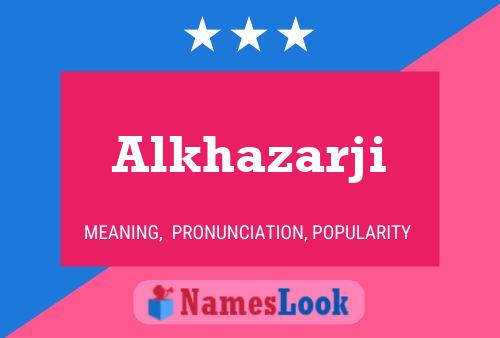 ملصق اسم Alkhazarji