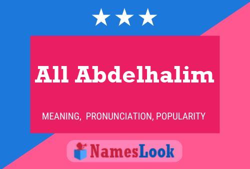 ملصق اسم All Abdelhalim