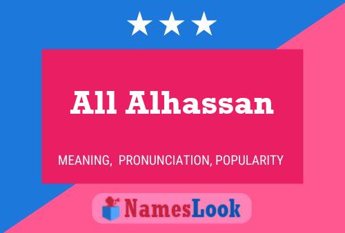 ملصق اسم All Alhassan