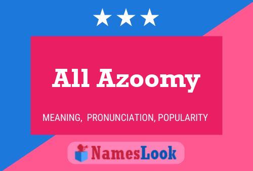 ملصق اسم All Azoomy