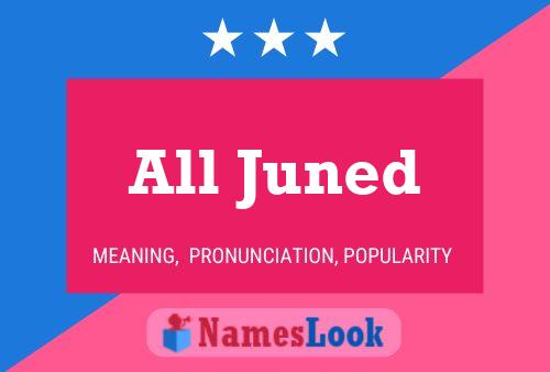 ملصق اسم All Juned