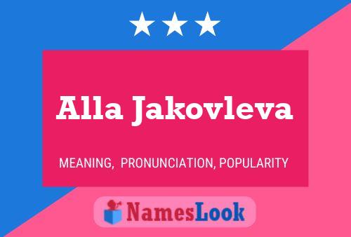 ملصق اسم Alla Jakovleva