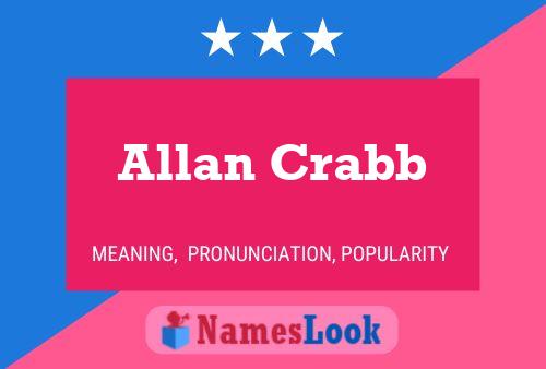 ملصق اسم Allan Crabb