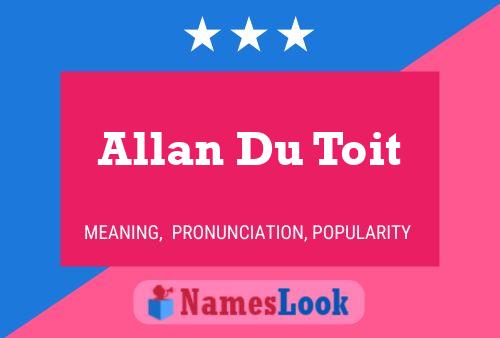 ملصق اسم Allan Du Toit