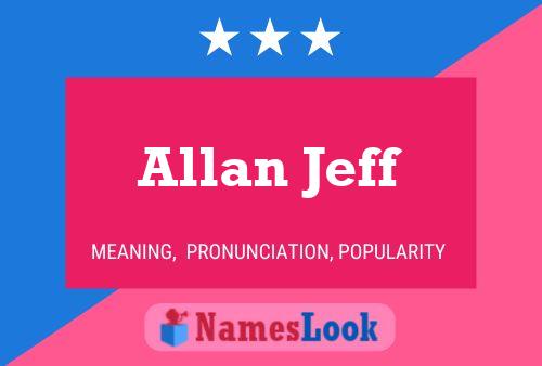 ملصق اسم Allan Jeff