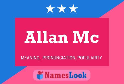 ملصق اسم Allan Mc