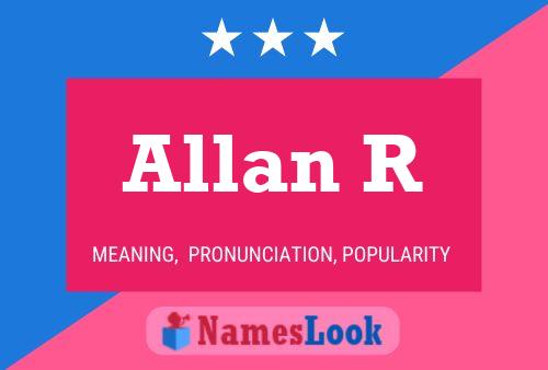 ملصق اسم Allan R