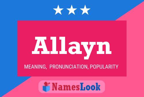 ملصق اسم Allayn