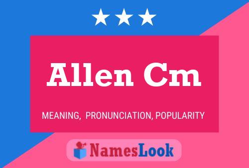 ملصق اسم Allen Cm