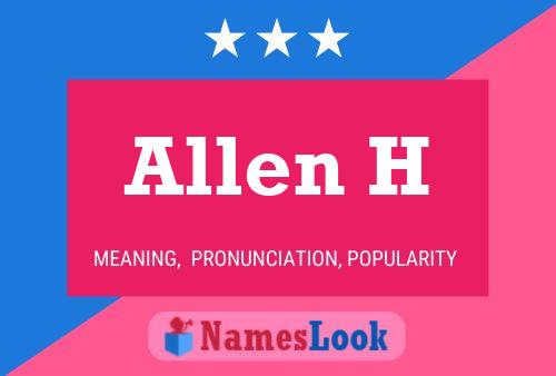 ملصق اسم Allen H