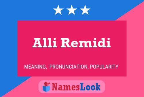 ملصق اسم Alli Remidi