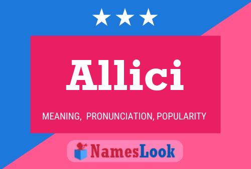 ملصق اسم Allici