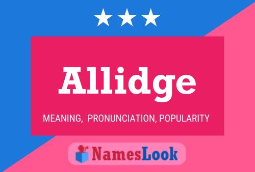 ملصق اسم Allidge