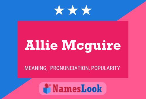 ملصق اسم Allie Mcguire