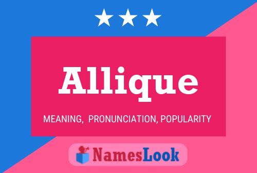 ملصق اسم Allique