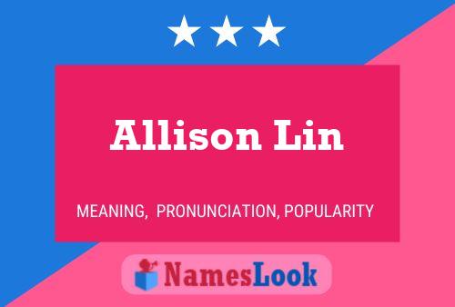 ملصق اسم Allison Lin