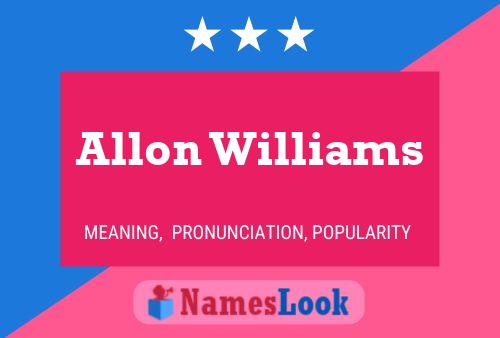 ملصق اسم Allon Williams