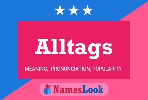 ملصق اسم Alltags