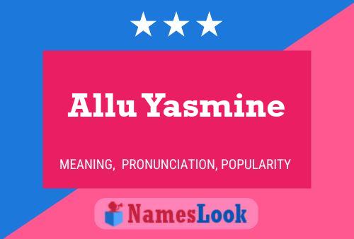 ملصق اسم Allu Yasmine