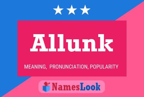 ملصق اسم Allunk