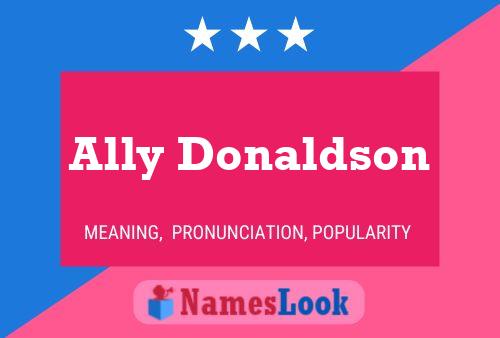 ملصق اسم Ally Donaldson