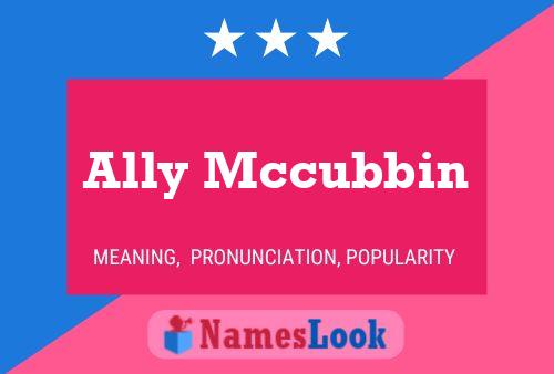 ملصق اسم Ally Mccubbin