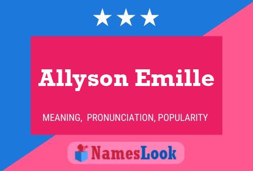 ملصق اسم Allyson Emille