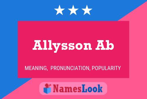 ملصق اسم Allysson Ab