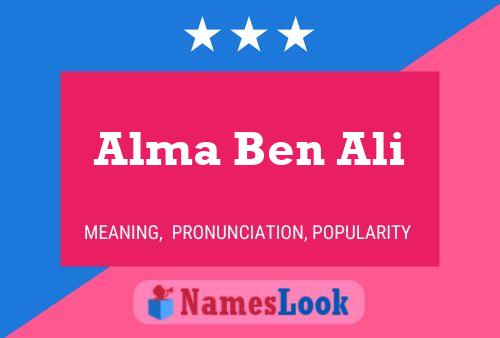 ملصق اسم Alma Ben Ali