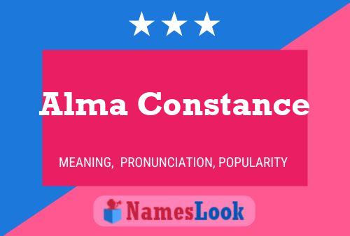 ملصق اسم Alma Constance