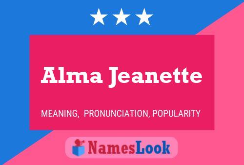 ملصق اسم Alma Jeanette