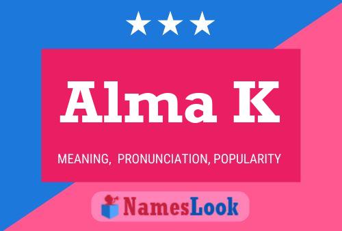 ملصق اسم Alma K