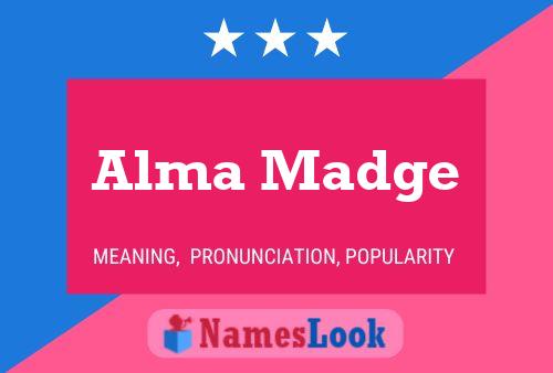 ملصق اسم Alma Madge