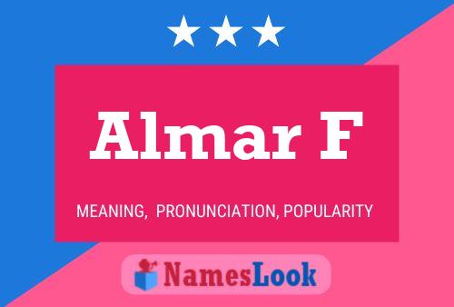 ملصق اسم Almar F