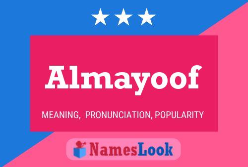 ملصق اسم Almayoof