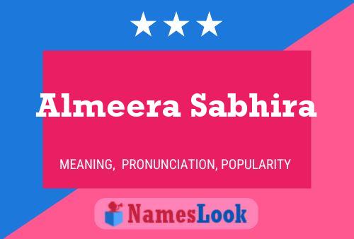 ملصق اسم Almeera Sabhira