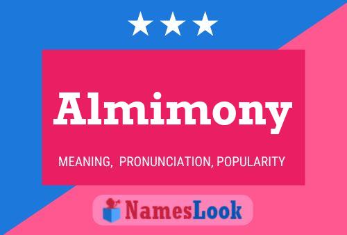 ملصق اسم Almimony