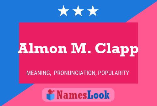 ملصق اسم Almon M. Clapp