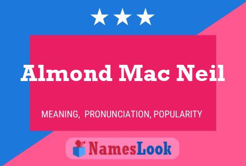 ملصق اسم Almond Mac Neil